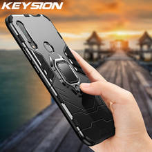 KEYSION-funda a prueba de golpes con soporte de anillo para móvil, carcasa trasera con huella dactilar para huawei honor 9x Premium, Honor 9X Global 2024 - compra barato