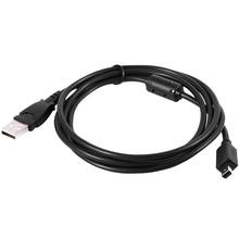 Cabo usb 12 pinos para sincronização de dados, cabo preto de carregamento de bateria para câmera olympus 2024 - compre barato