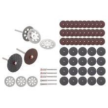 60Pcs Cutting Disc Tool For Cutting Ceramic Glass Wood Diamond Abrasive Tool Rotary Tool Circular Saw Blade Grinding Wheel Set 2024 - buy cheap