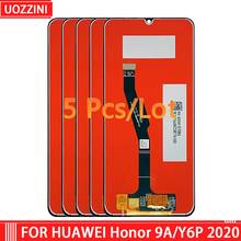 ЖК-дисплей 6,3 дюйма для Huawei Honor 9A/ Y6P 2020 с сенсорным экраном и дигитайзером в сборе, ЖК-дисплей, запасные части, 5 шт. 2024 - купить недорого