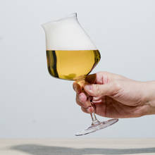 Copo de vidro trabalhado à mão, 400ml, 15oz, copo de cerveja, vinho tinto, adequado para casa, bar, hotel, restaurante, livre de chumbo, conjunto, aparelho de bebidas 2024 - compre barato