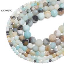 Natural Stone Matte Amazonite Round Beads for Jewelry Making 4/6/8/10/12mm Perles Loose Spacer Beads Diy Bracelet Necklace 2024 - buy cheap