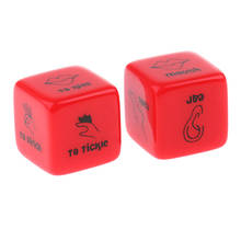 MagiDeal 2pcs D6 Glow in Dark Couples Foreplay Game Dices Creative 6 Sided Adult Funny Intimate Dice Spicy Gift 2024 - buy cheap