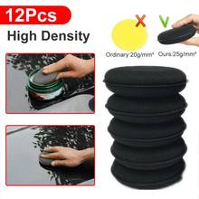 New 12Pcs  Car Cleaning Sponge Cleaning Detailing Pads Auto Waxing Polish Car Paint Care Cleaning 10cm Car Waxing Sponge 2024 - buy cheap