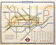 Decoração de parede subterrânea retrô de londres, tubo subterrâneo, impressão artística, seda, pôster, casa 2024 - compre barato