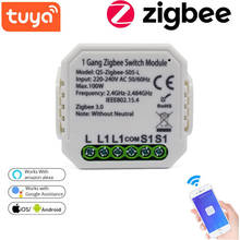 DIY Mini WiFi Tuya ZigBee 3.0Smart Light Dimmer Switch Module Smart Life Tuya Remote Control Work With Alexa Google Home 2024 - buy cheap