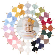 Faixa de cabeça fofa para bebês, 1 peça, 20 cores, infantil, laço, tiara, presente para bebês, recém-nascidos, acessórios para cabelo 2024 - compre barato
