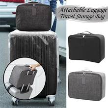 Attachable Trolley Case Luggage Large Capacity Travel Storage Bag Oxford Cloth Storage Bags Для Хранения Organizer Clothes Bags 2024 - buy cheap