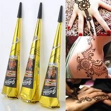 Natural Temporary Flash Tattoo Paste Black Henna Body Paint Arts Disposable Cones Sexy Tattoo Cream lnks Indian Wedding Fashion 2024 - buy cheap