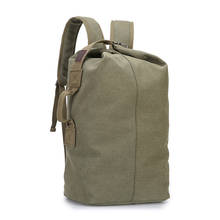 Mochila masculina de lona, mochila escolar de alta capacidade para viagem, de alta qualidade em montanhismo, sacos de ombro para homens 2024 - compre barato