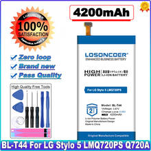 LOSONCOER 4200mAh BL-T44 Battery For LG L722DL, LMQ720AM, Q720TS,LMQ720VSP,LM-X520, Q60,Q720,Q720QM, Q720V, Stylo 5,X525EAW 2024 - buy cheap