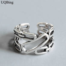 2019 Retro Irregular 925 Sterling Silver Rings Open Rings Jewelry Wholesale 2024 - buy cheap