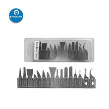 16 in 1 Metal Scalpel Knife Tools Kit Blade Set Cutter Engraving Craft Knives for Mobile Phone PCB Repair Hand Tools 2024 - buy cheap