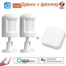 Sensor inteligente Tuya Zigbee, con soporte para el pie, detección de movimiento con Tuya Zigbee Hub, detección de movimiento del cuerpo humano, Sensor PIR inteligente 2024 - compra barato