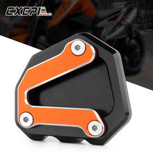 For KTM Duke790 2017-2020 Kickstand Side Stand Pad Motorcycle Foot Sidestand Enlarge Extension Plate Support Pad DUKE 790 LOGO 2024 - buy cheap