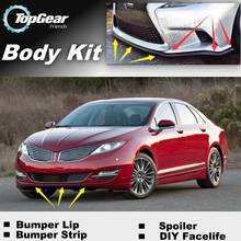 Bumper Lip Deflector Lips For Lincoln MKZ Front Spoiler Skirt For TopGear Friends Car View Tuning / Body Kit / Strip 2024 - buy cheap