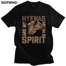 Hyena-Camiseta Retro de animales para hombre, ropa de algodón preencogible, peluda para amantes de la vida silvestre africana, Top de manga corta, novedad, regalo 2024 - compra barato