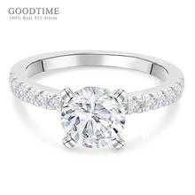 Anillo para mujeres de moda 925 anillo de plata de ley Zirconia diamantes de imitación boda anillos y joyería de plata anillo de compromiso para novia 2024 - compra barato