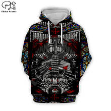 Men Women Knights Templar Print 3d hoodies harajuku Viking  sweatshirt zipper coat Unisex streetwear Jacket Tracksuit pullover 8 2024 - buy cheap