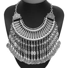 Vintage Multilayer Maxi Boho Statement Necklaces Pendants Women Bohemia Coin Tassel Necklace Female Choker Collier Jewelry 2021 2024 - buy cheap