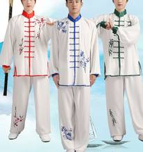 unisex Spring&Summer high quality embroidered kung fu tai chi uniforms taiji martial arts suits wushu exercise clothing 2024 - buy cheap