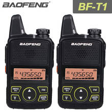 Baofeng-Mini walkie-talkie T1, Radio bidireccional, portátil, BF-T1, transceptor práctico, intercomunicador Inalámbrico UHF para niños 2024 - compra barato