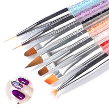 7PCS/Set Nail Art Dotting Tools Pen Brush UV Gel Polish Brushes Drawing Painting Dots Pen Manicure Accessories for Nail Design 2024 - buy cheap