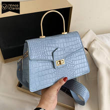 Luxury Alligator Shoulder Bags Fashion Handbags Leather Crossbody Bags for Women Luxury Brand Purses Sac A Main Designer Bolso 2024 - buy cheap