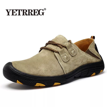 Vancat New Genuine Leather Casual Shoes Men Loafers Suede Men Shoes Breathable Outdoor Training Shoes Walking Zapatos sneakers 2024 - buy cheap