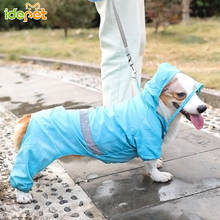 Pet Raincoat Large Dog Clothing Transparent Eye-mask Jacket Four-legged Sun Protection Costume Cat Rain Coat for Puppy Chihuahua 2024 - buy cheap