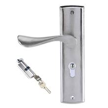 Cerradura de puerta de aluminio para Interior del hogar, cilindro de bloqueo de seguridad con llaves, accesorios 2024 - compra barato