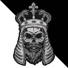 New Crown Skull Punk Biker Patch Large Embroidered On Clothes Back Embroidery For Clothes Iron On Patches 2024 - buy cheap