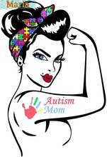 Dawasaru Autism Mom Proud Car Sticker Creative Waterproof Decal Laptop Motorcycle Auto PVC JDM Van Bike Offroad RV A4 2024 - buy cheap