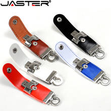 JASTER-memoria USB 2,0, modelo de cuero, 4GB, 8GB, 16GB, 32GB, 64GB, 128GB 2024 - compra barato