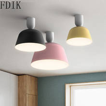 Nordic Macarons Metal Ceiling Light Modern Round Led Ceiling Lamps for Bedroom Living Room Corridor Loft Indoor Decor Lighting 2024 - buy cheap