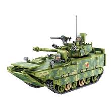 Military War ZBD-05 Amphibious Infantry Fighting Vehicle Model Bricks Building Blocks Toys for Children Gifts 1285Pcs 2024 - buy cheap