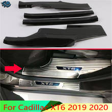 Para Cadillac XT6 2019 2020 Acero inoxidable interior Umbral de puerta Panel desgaste placa Kick Steel Trim Cover Protector 2024 - compra barato