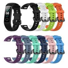 Silicone Wrist Strap For Huawei Honor Band 4 Standard Version Smart Wristband Women Men Sport Bracelet Band honor band 5 2024 - buy cheap