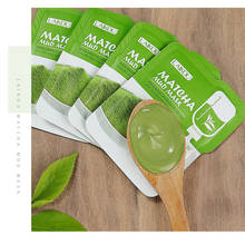 Laikou 7 pçs matcha argila verde lama máscara facial anti enrugamento noite pacotes faciais círculo escuro hidratar máscara anti-envelhecimento para facecare 2024 - compre barato