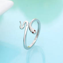 925 Sterling Silver Female Cute Ring Finger Small Garnet Stone Light Smooth White Sweet Ring for Women Girl Fashion Jewelry 2024 - buy cheap