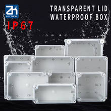 Ip67 à prova dip67 água ao ar livre caixa de junção de plástico escudo caixa de distribuição de monitoramento caixa de tomada de energia abs transparente 2024 - compre barato