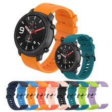 Pulseira para smartwatch amazfit gtr 47mm, pulseira de relógio inteligente 22mm, correia de pulseira para xiaomi huami amazfit pace/stratos/2 stratos/stratos 3 2024 - compre barato