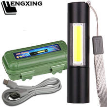 USB Rechargable Mini LED Flashlight COB+XPE T6 Zoomable Torch Super Bright 3 Mode Waterproof Portable Night Lighting For Camping 2024 - buy cheap