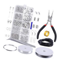 1 Box Jewelry Making Finding Kit Metal Craft Supplies For Bracelet Earrings Part 2024 - buy cheap