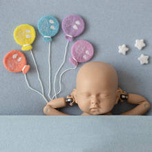 Balão de lã para fotos de bebê, acessórios para recém-nascido, feltro, feito à mão, para estúdio fotográfico 2024 - compre barato