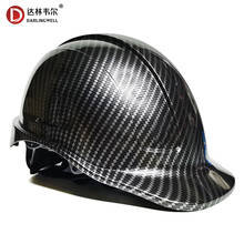 Каска Защитная из углеродного волокна с рисунком, стильный защитный шлем, уличная Кепка для работы, высокое качество, для строительства дороги, шахты, шлемы для верховой езды 2024 - купить недорого