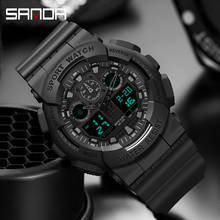 SANDA-reloj Digital LED para hombre, pulsera deportiva con fecha para exteriores, electrónica, resistente al agua, 2021 2024 - compra barato