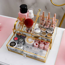 Glass Storage Box For Nail Tools Nail Gel Polish Rack Nail Accessories Classify Holder Cosmetic Organizer Box 2024 - buy cheap