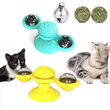 Windmill Cat Toy Interactive Puzzle Training Whirling Turntable With Brush Scratching Tickle Pet Ball Toys Cat Pet Supplies 2024 - buy cheap