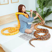 Serpiente de peluche gigante para niños, muñeco de peluche suave de 300cm, regalo de cumpleaños 2024 - compra barato